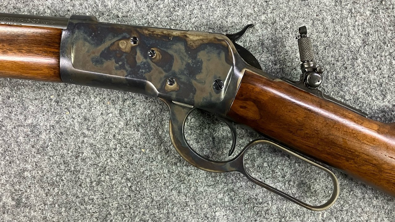 Color case-hardened lever-action receiver and lever