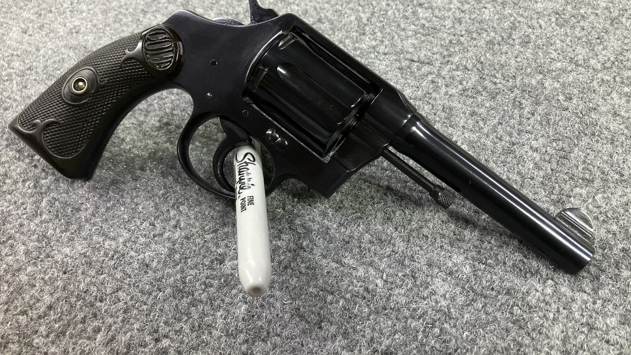 Colt Police Positive revolver after hot bluing