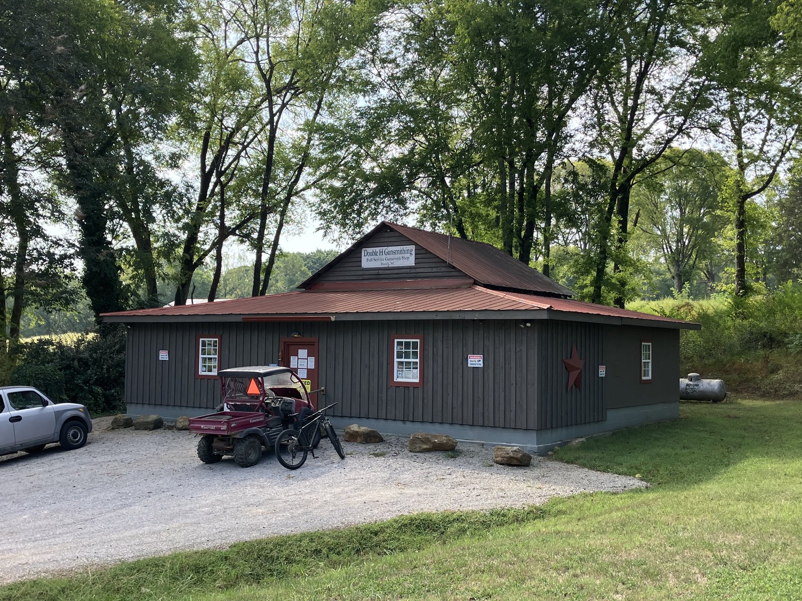 Double H Gunsmithing shop exterior in Blanch, North Carolina
